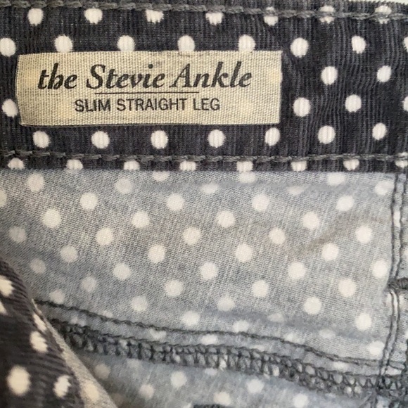 Adriano Goldschmied The Stevie Ankle Polka Dot Slim Straight, Size 29 - Picture 3 of 10
